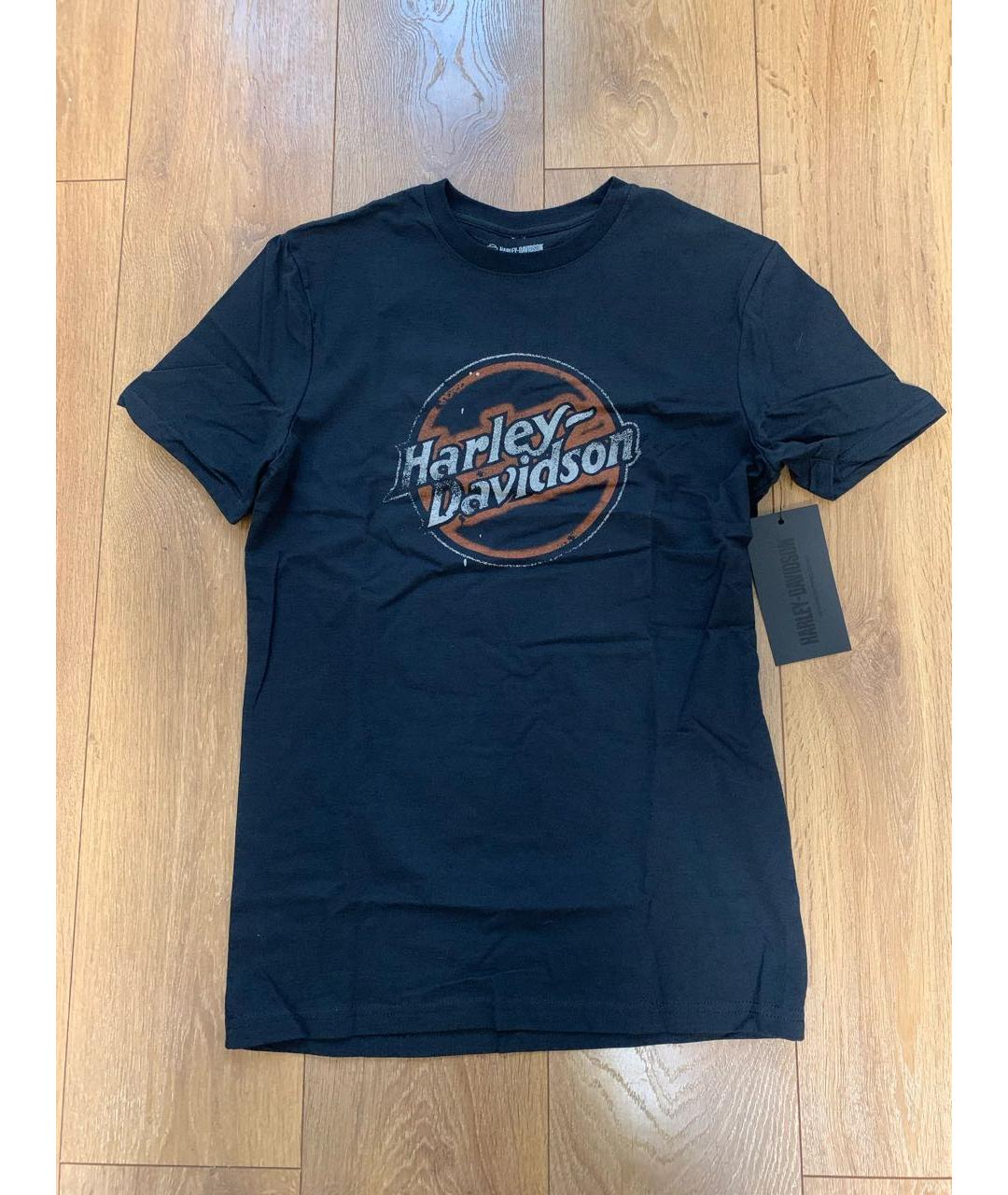 Harley Davidson Черная хлопковая футболка, фото 2