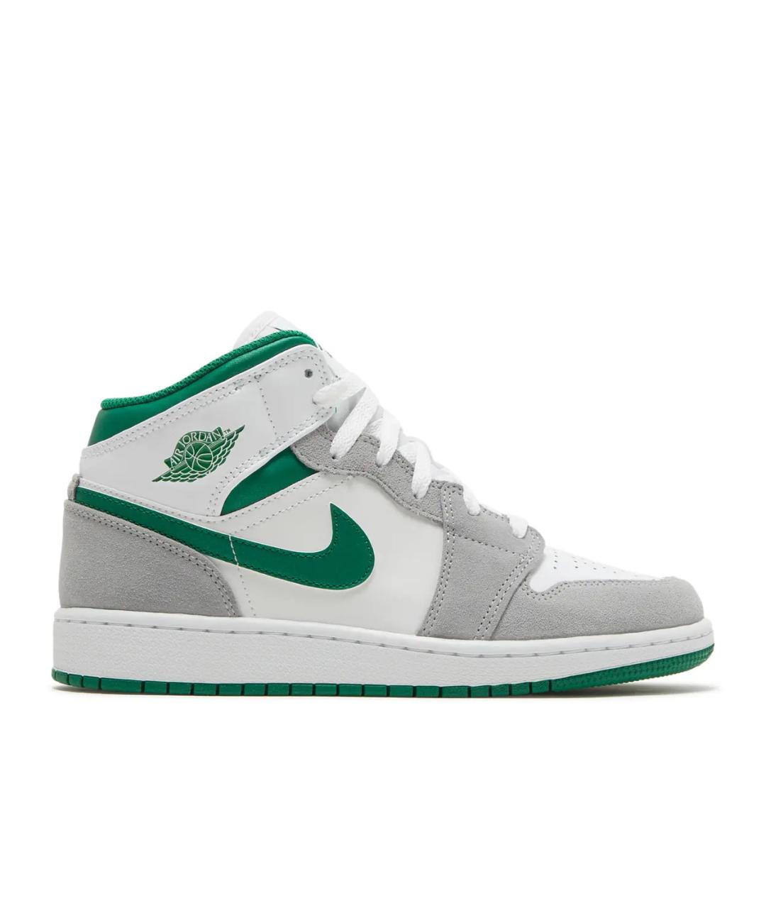 JORDAN Серые замшевые высокие кроссовки / кеды, фото 1