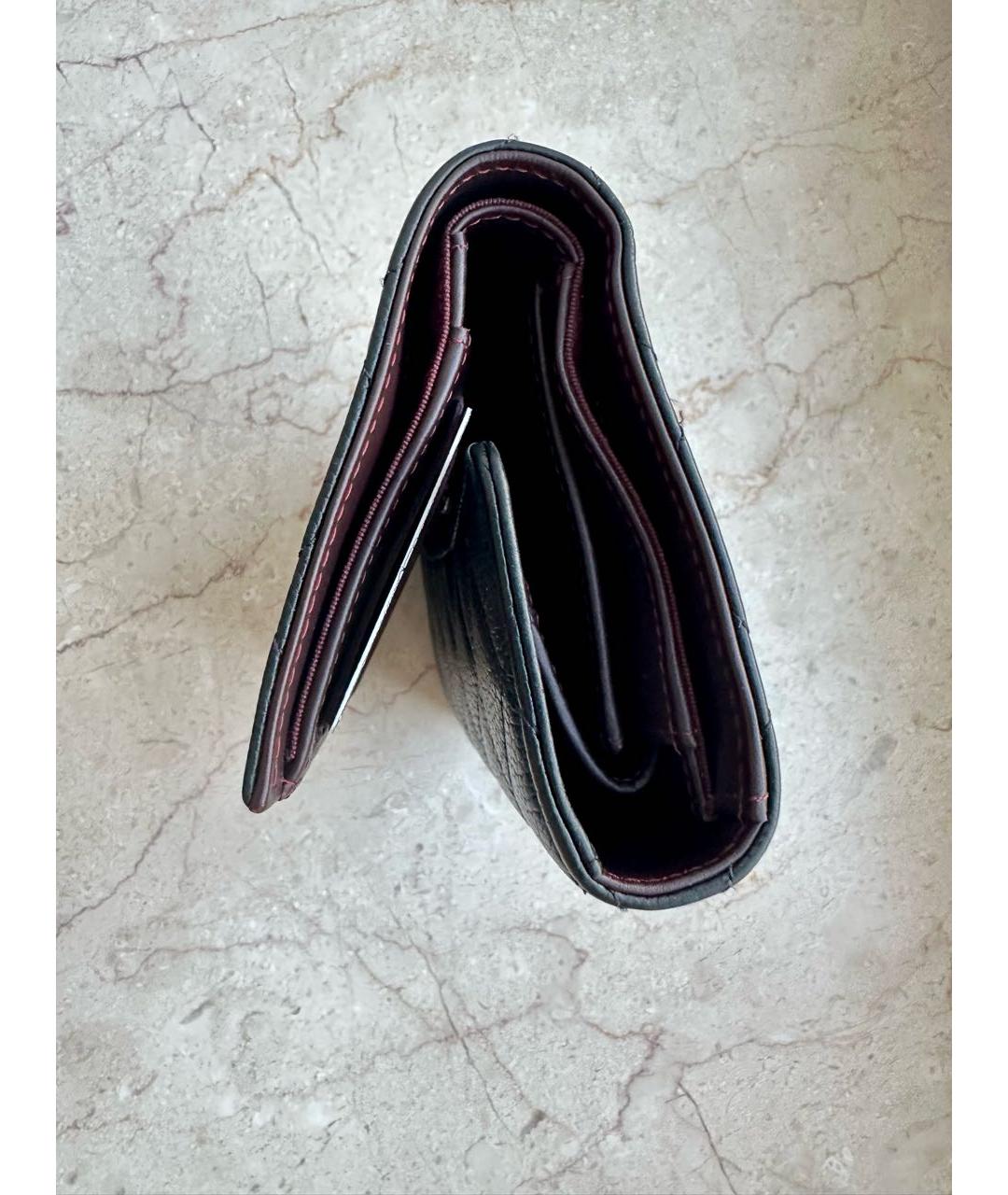 CHANEL PRE-OWNED Черный кожаный кошелек, фото 7