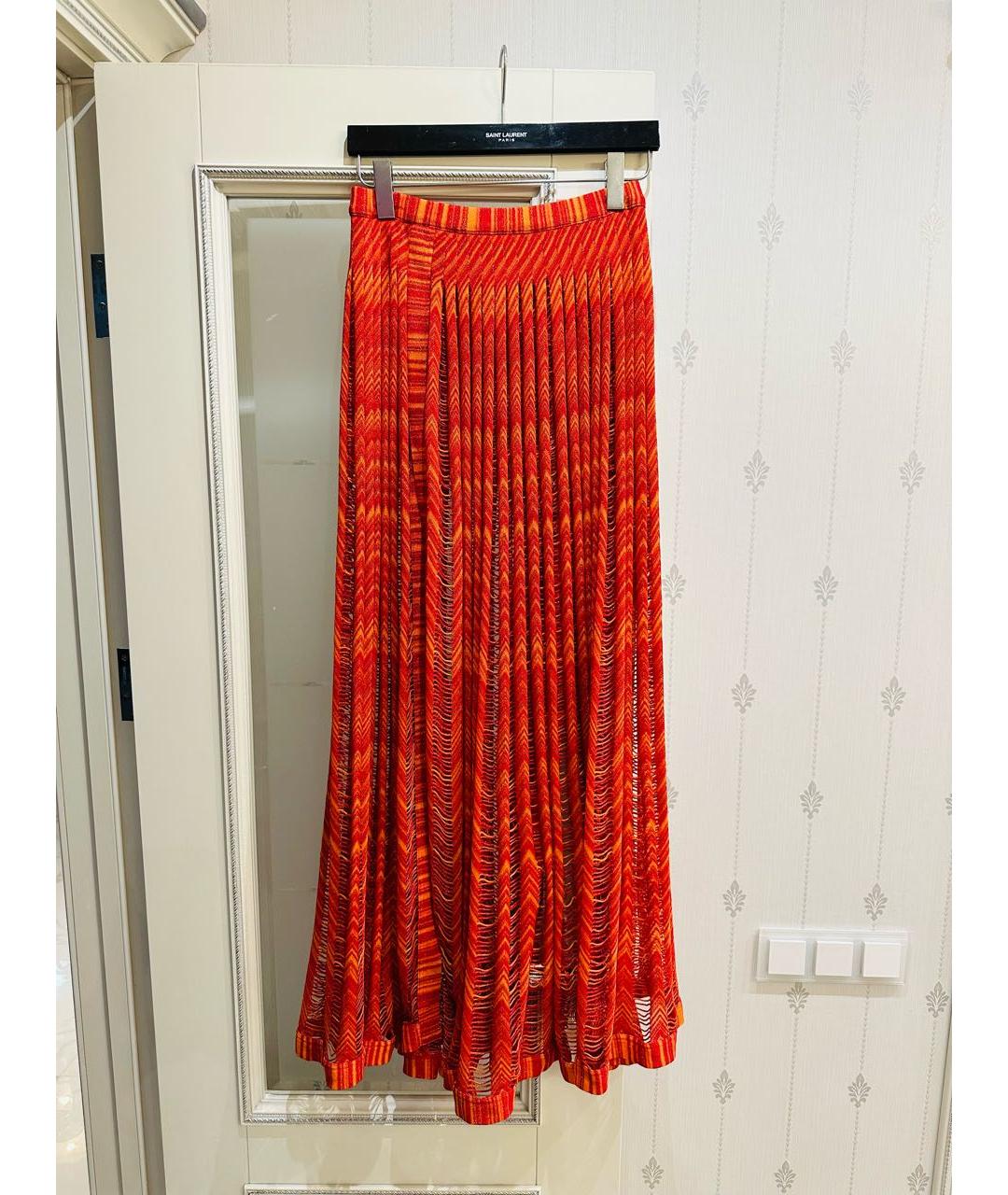 MISSONI MARE Оранжевая юбка макси, фото 2