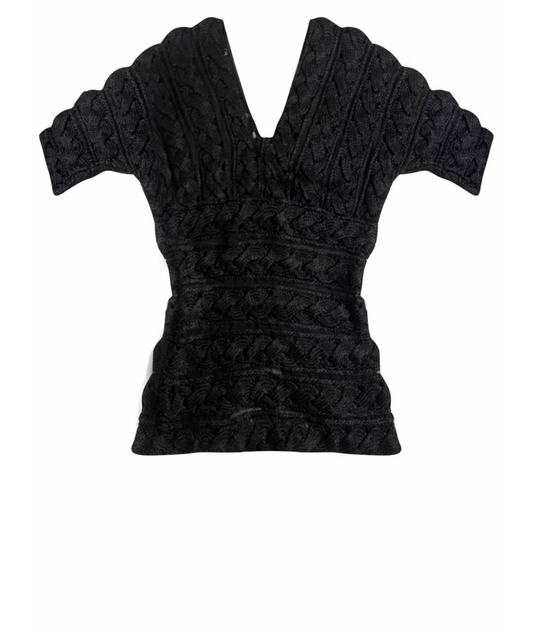 GIANFRANCO FERRE Черный сетчатый джемпер / свитер, фото 1