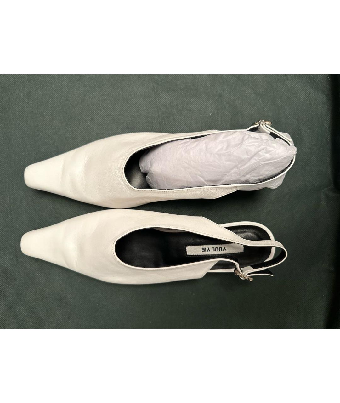 YUUL YIE Белые кожаные туфли, фото 3