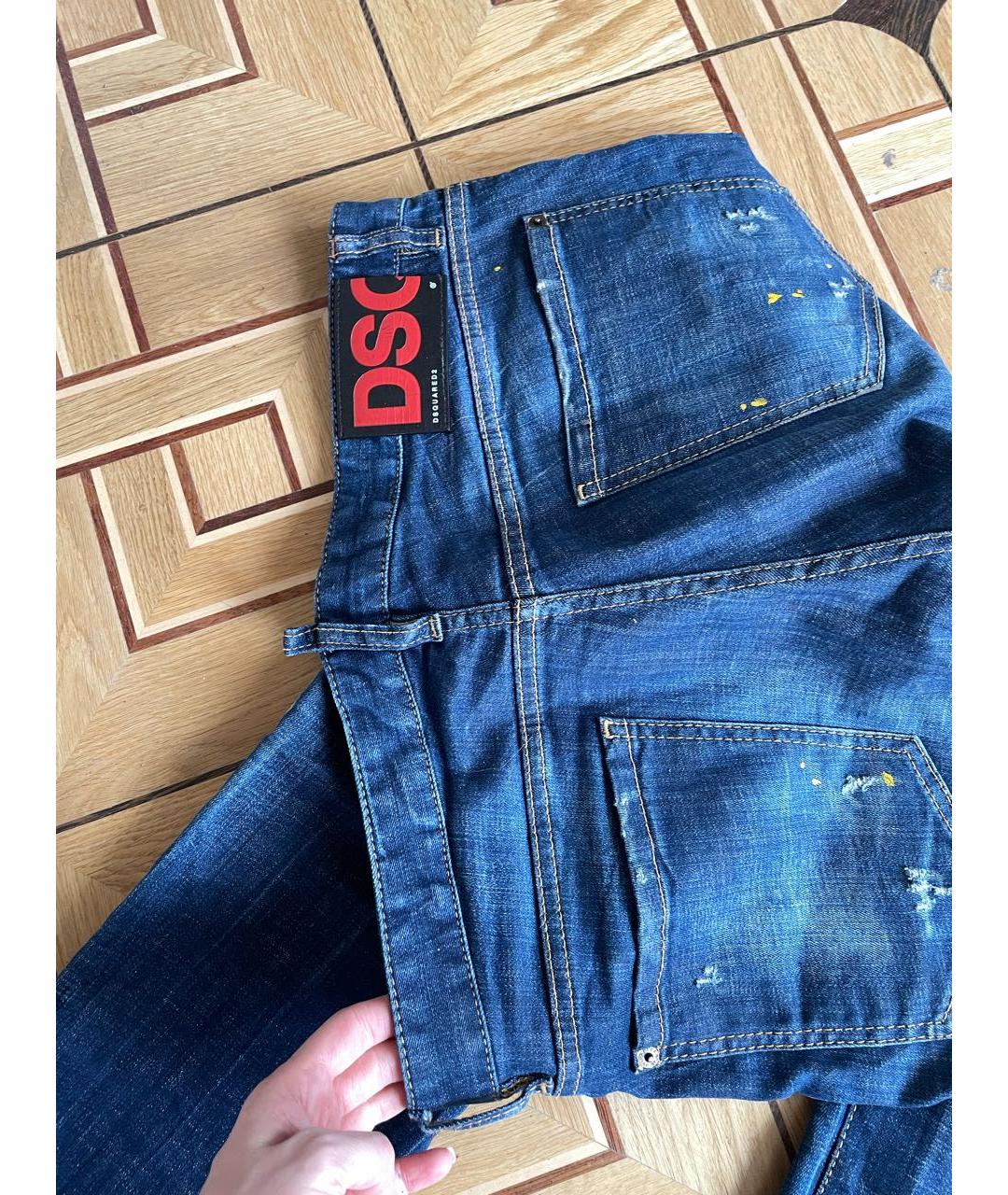 DSQUARED2 Темно-синие джинсы скинни, фото 3