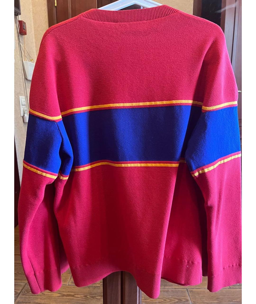 DSQUARED2 Красный хлопковый джемпер / свитер, фото 2