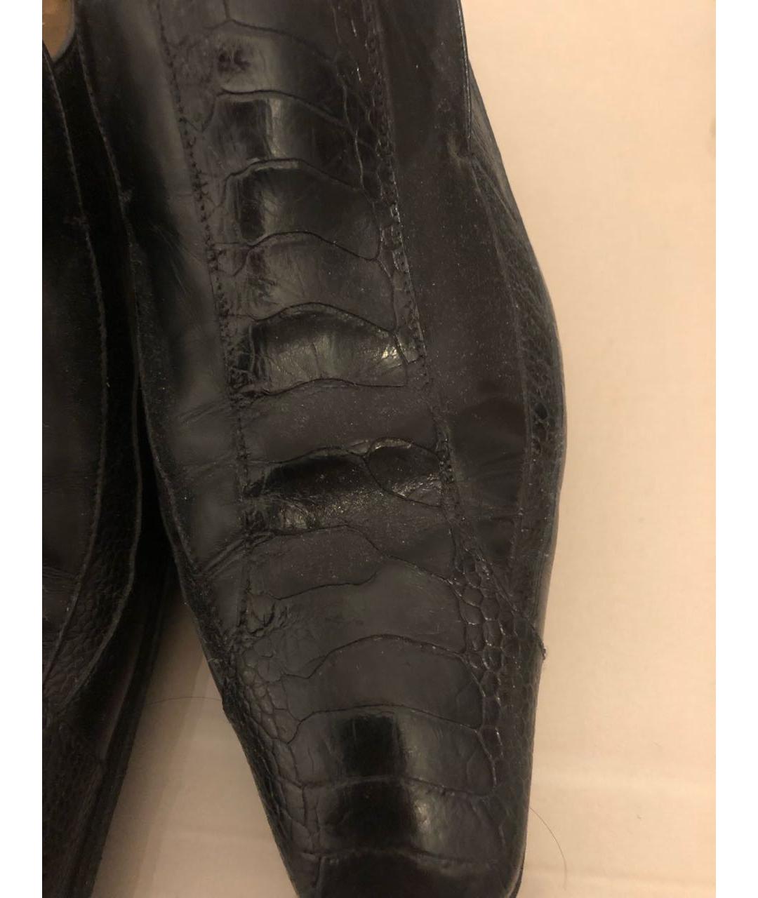 ARTIOLI Черные туфли из экзотической кожи, фото 6