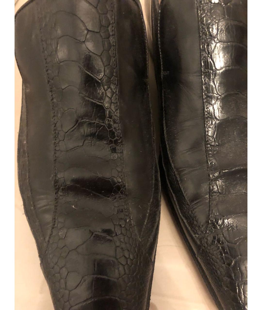 ARTIOLI Черные туфли из экзотической кожи, фото 4