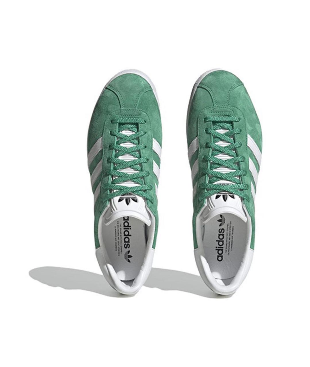 ADIDAS Зеленые замшевые кроссовки, фото 5