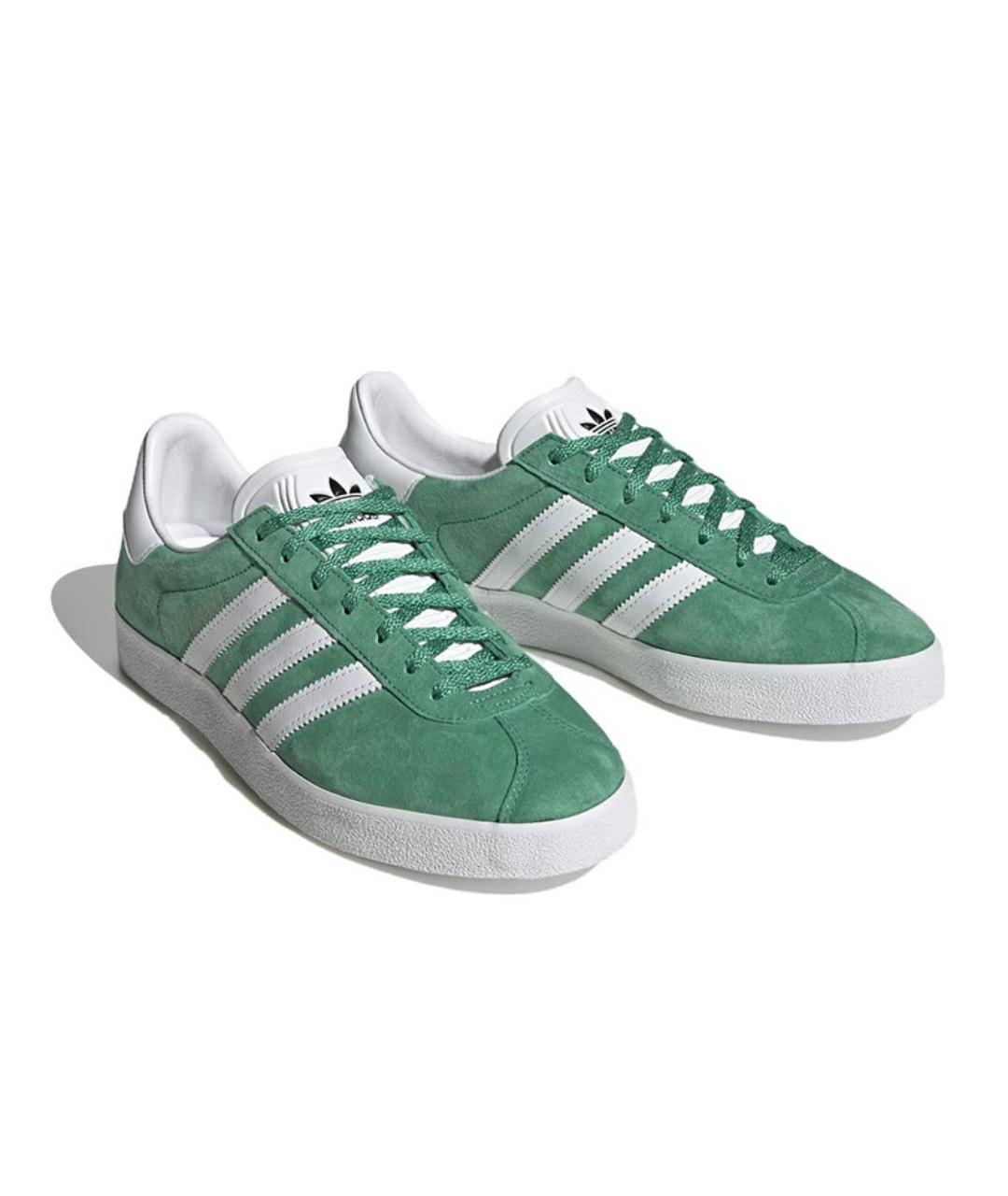 ADIDAS Зеленые замшевые кроссовки, фото 3