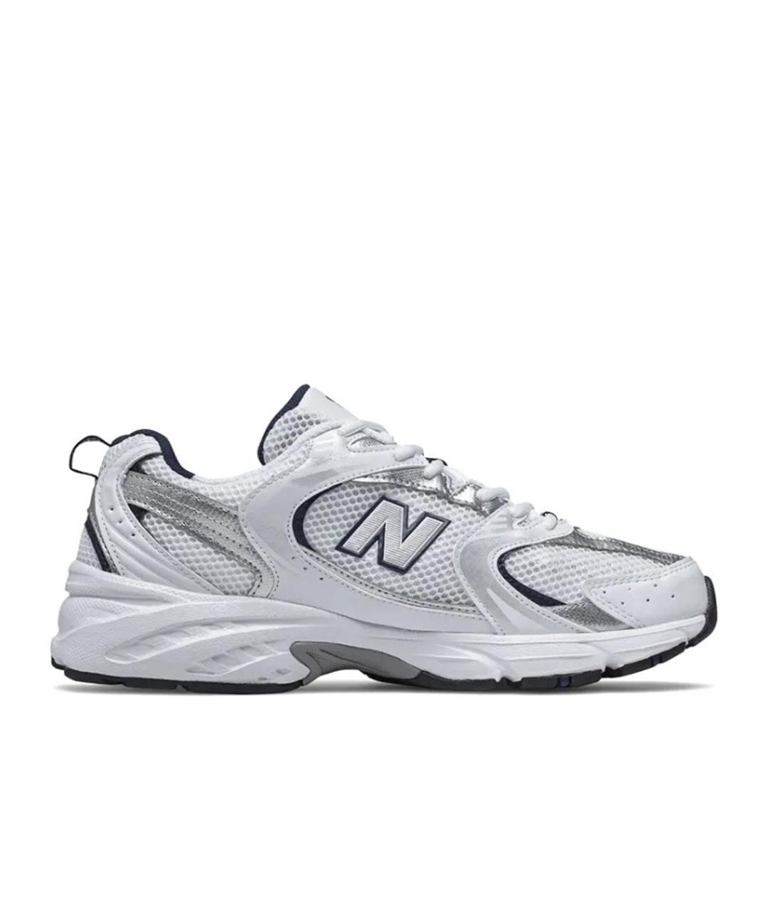 NEW BALANCE Белые текстильные низкие кроссовки / кеды, фото 1