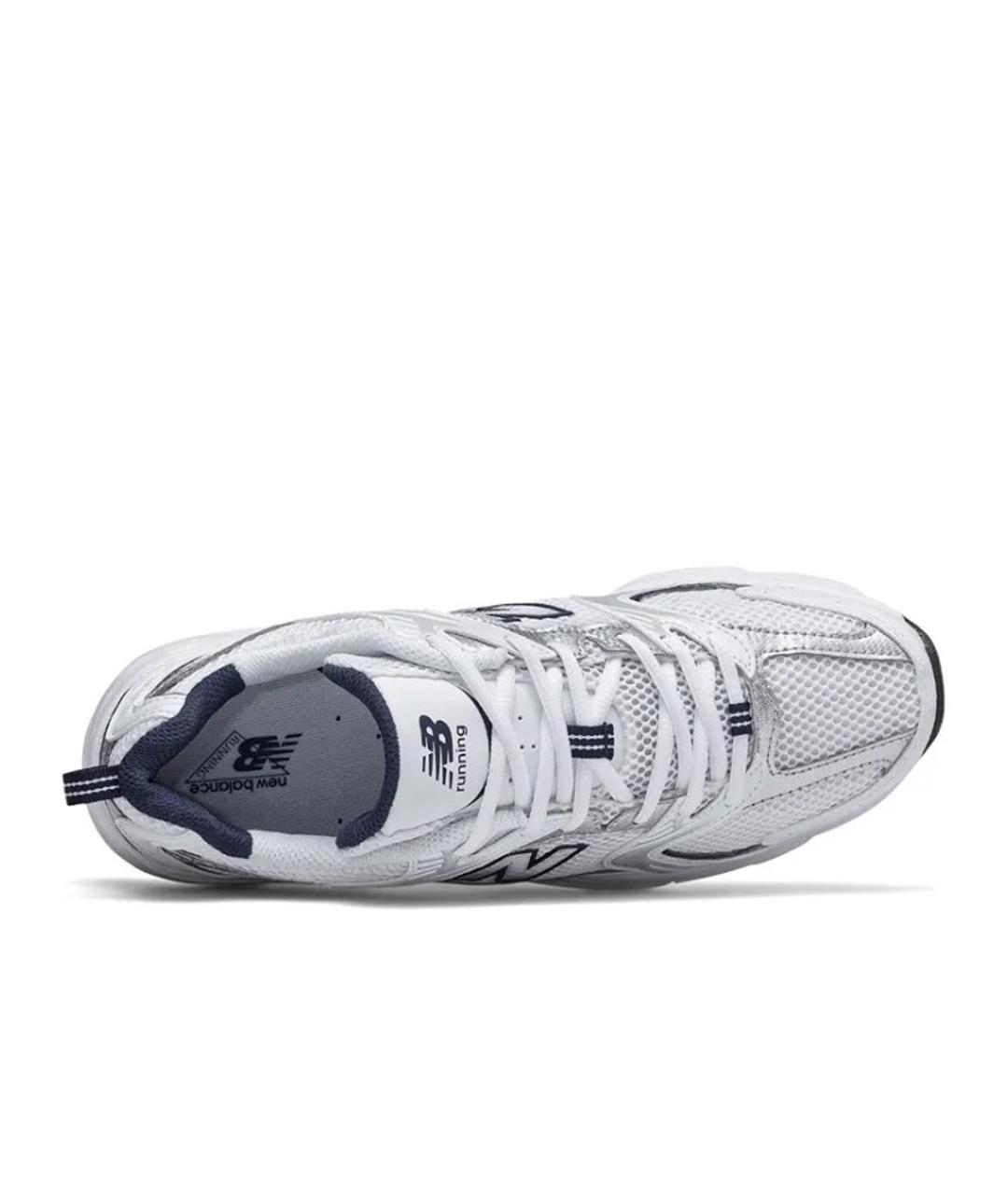 NEW BALANCE Белые текстильные низкие кроссовки / кеды, фото 2