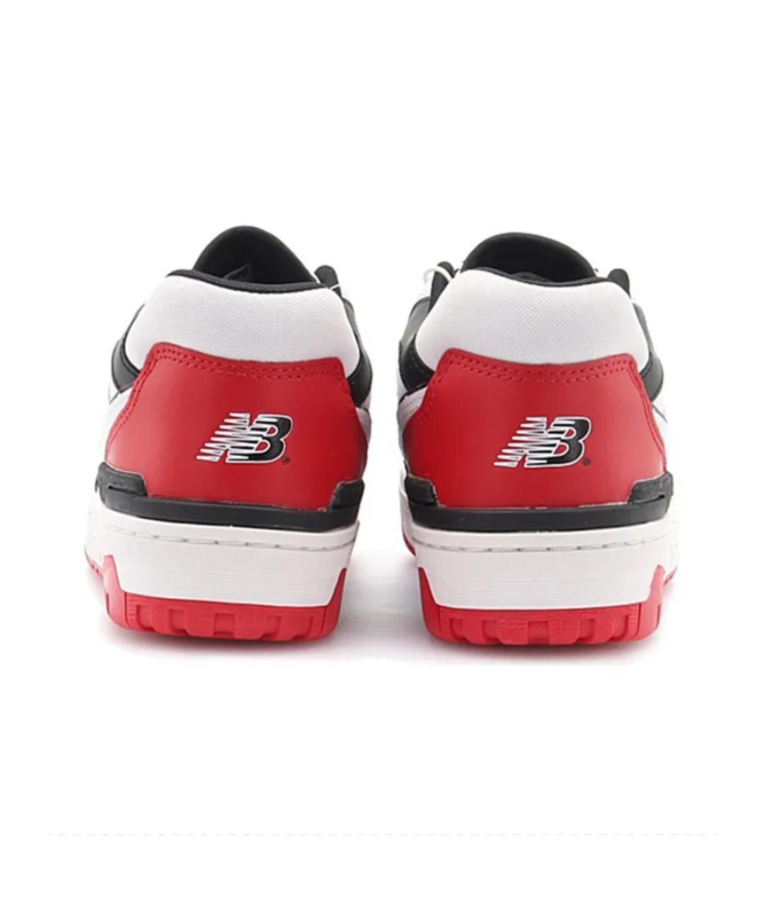 NEW BALANCE Красные кожаные низкие кроссовки / кеды, фото 4