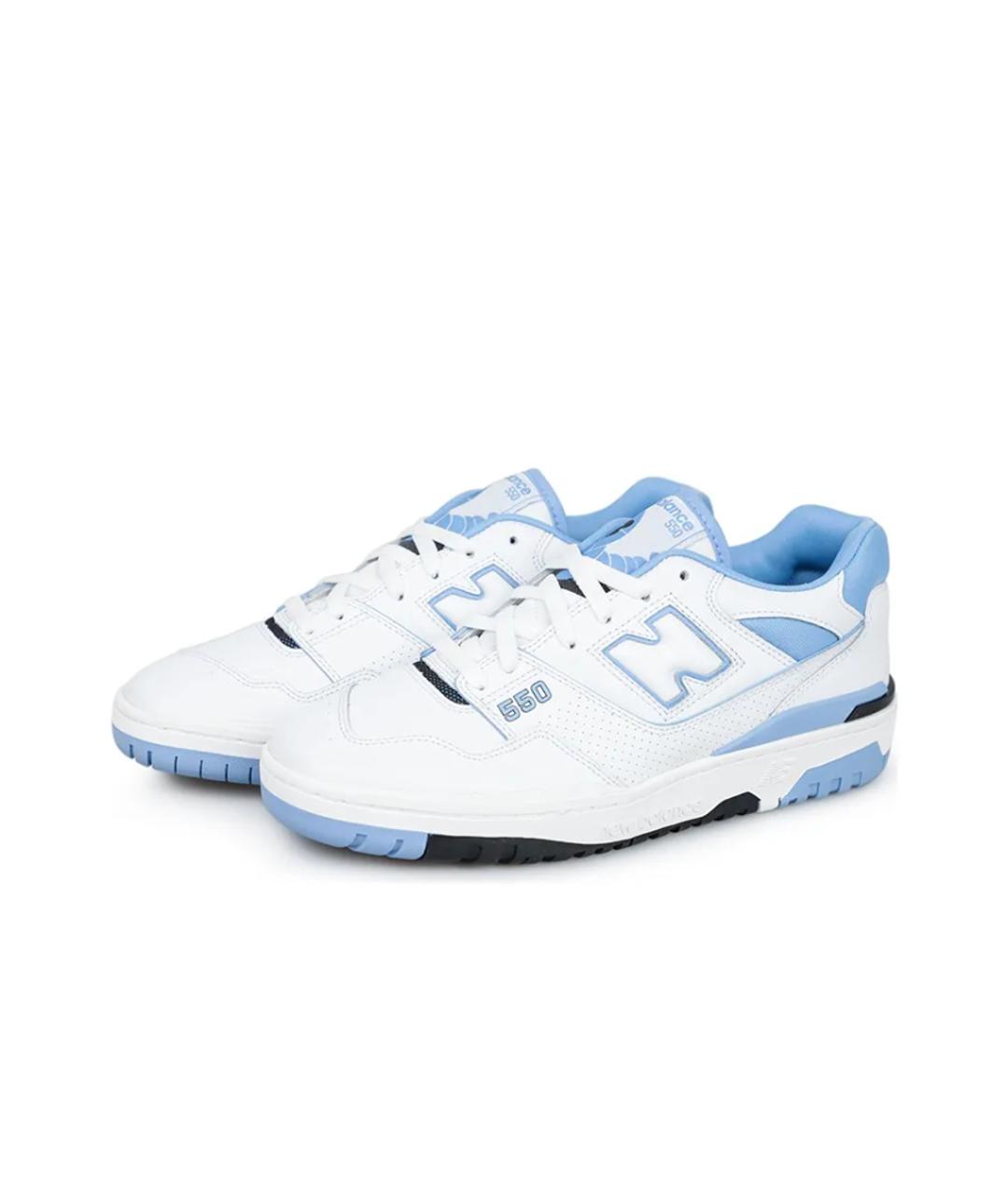 NEW BALANCE Бирюзовые кожаные низкие кроссовки / кеды, фото 2
