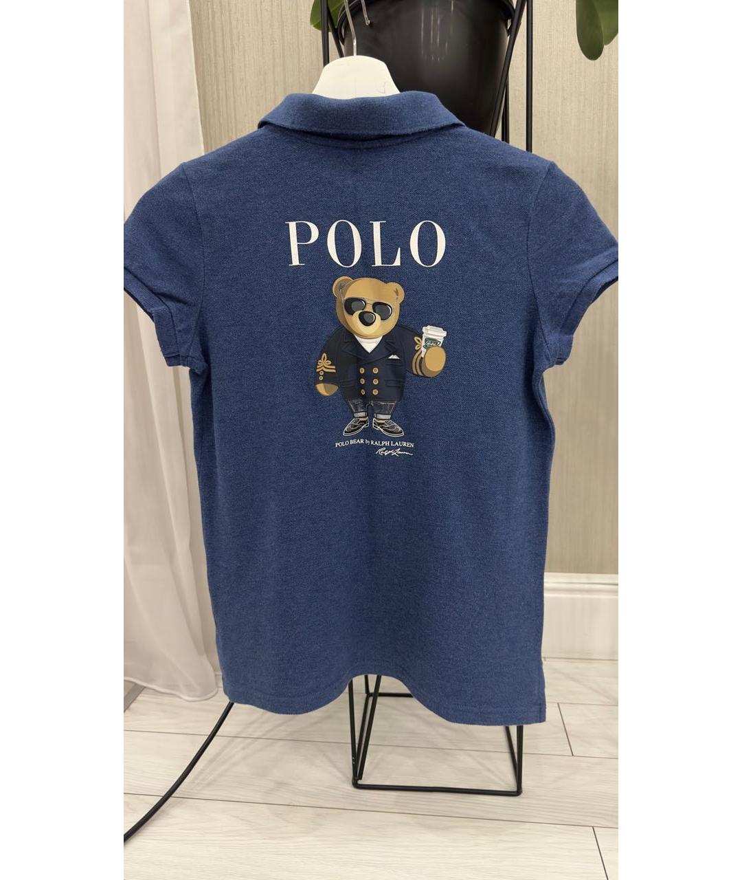 POLO RALPH LAUREN Темно-синяя хлопковая детская рубашка, фото 2