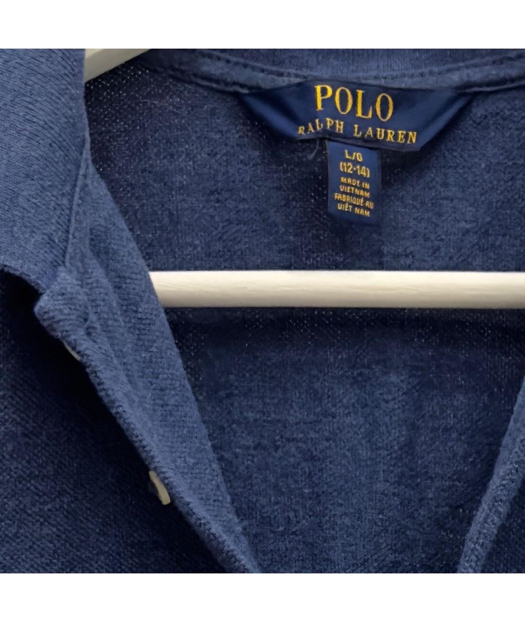 POLO RALPH LAUREN Темно-синяя хлопковая детская рубашка, фото 4