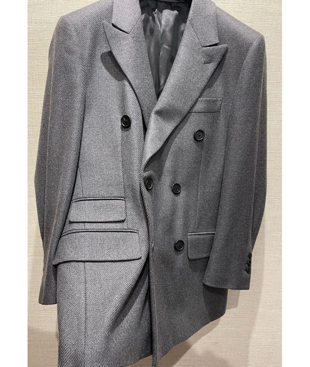 PRADA Серый шерстяной пиджак, фото 4
