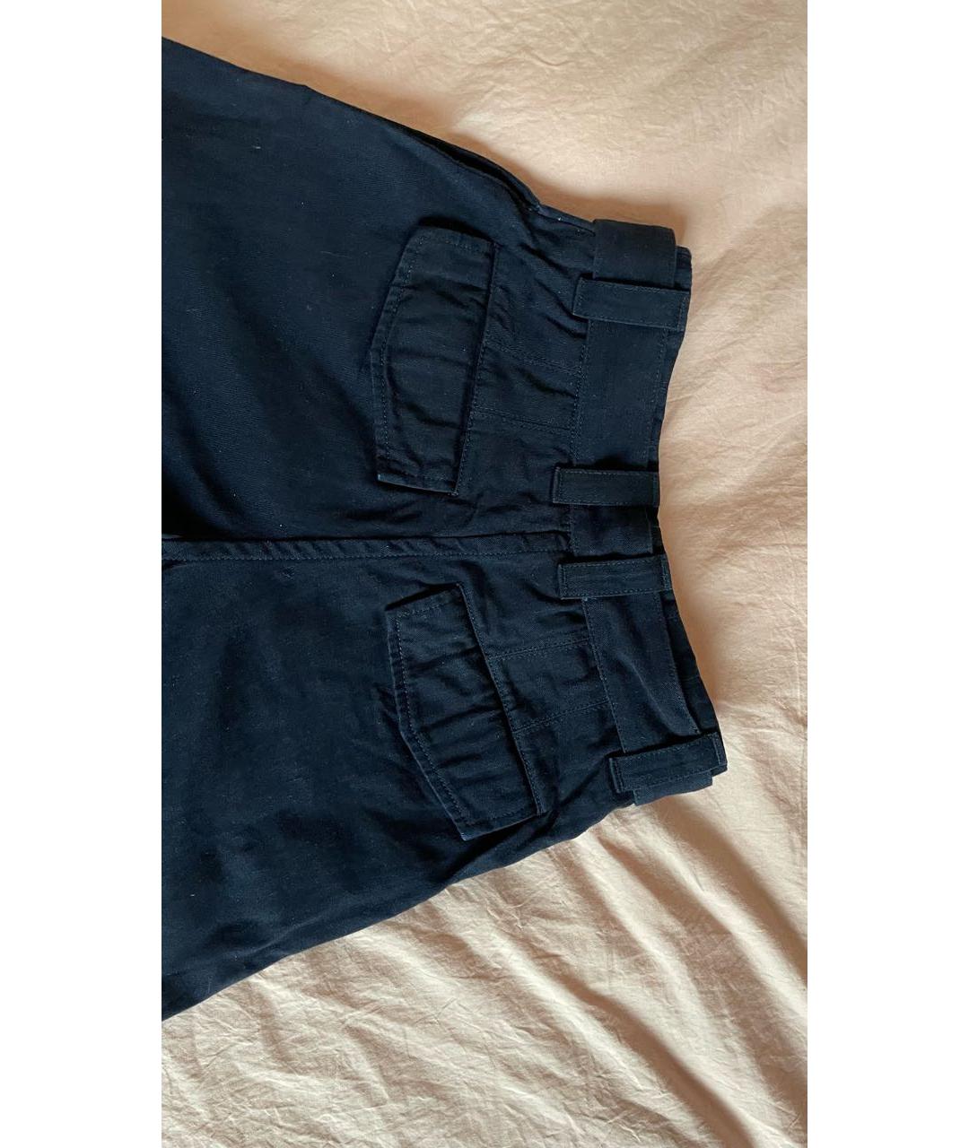 JIL SANDER Темно-синие хлопковые джинсы слим, фото 3