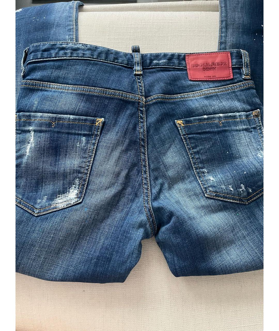 DSQUARED2 Синие хлопковые детские джинсы, фото 2