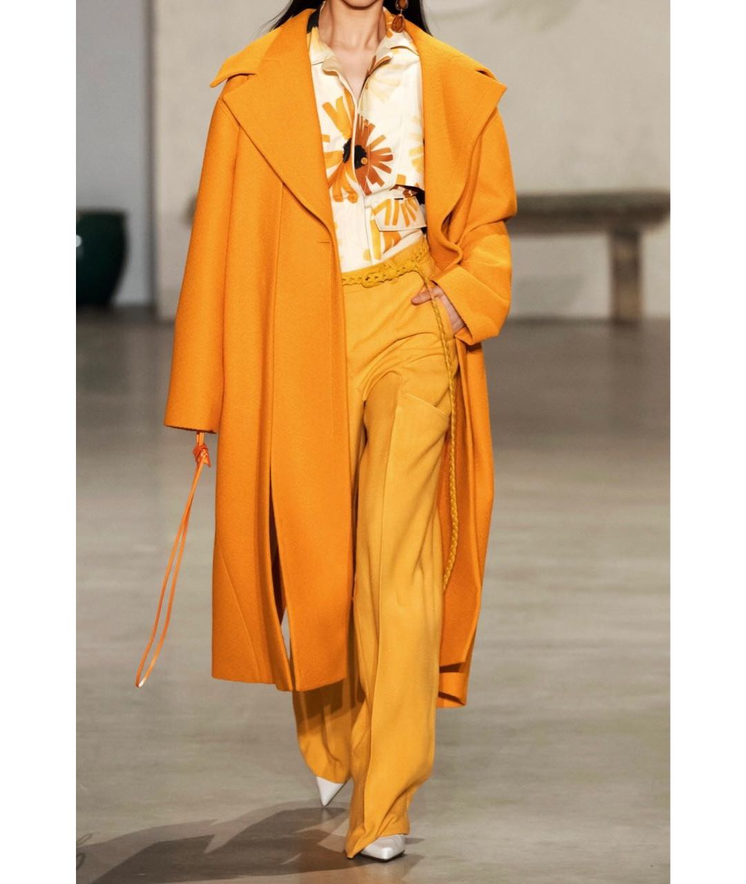 JACQUEMUS Оранжевое пальто, фото 3