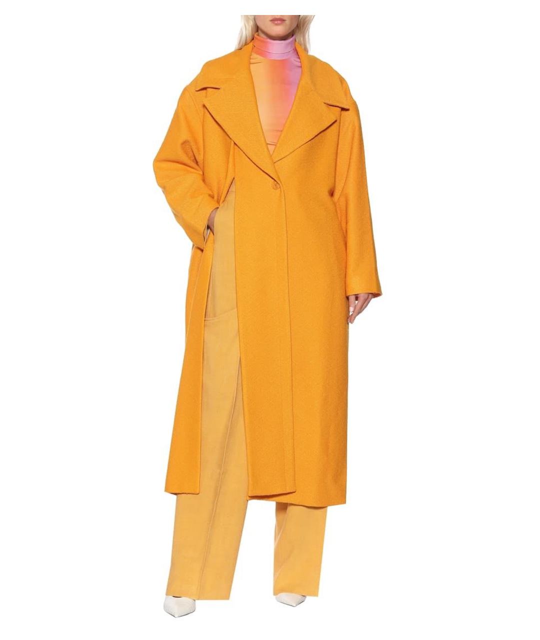JACQUEMUS Оранжевое пальто, фото 5