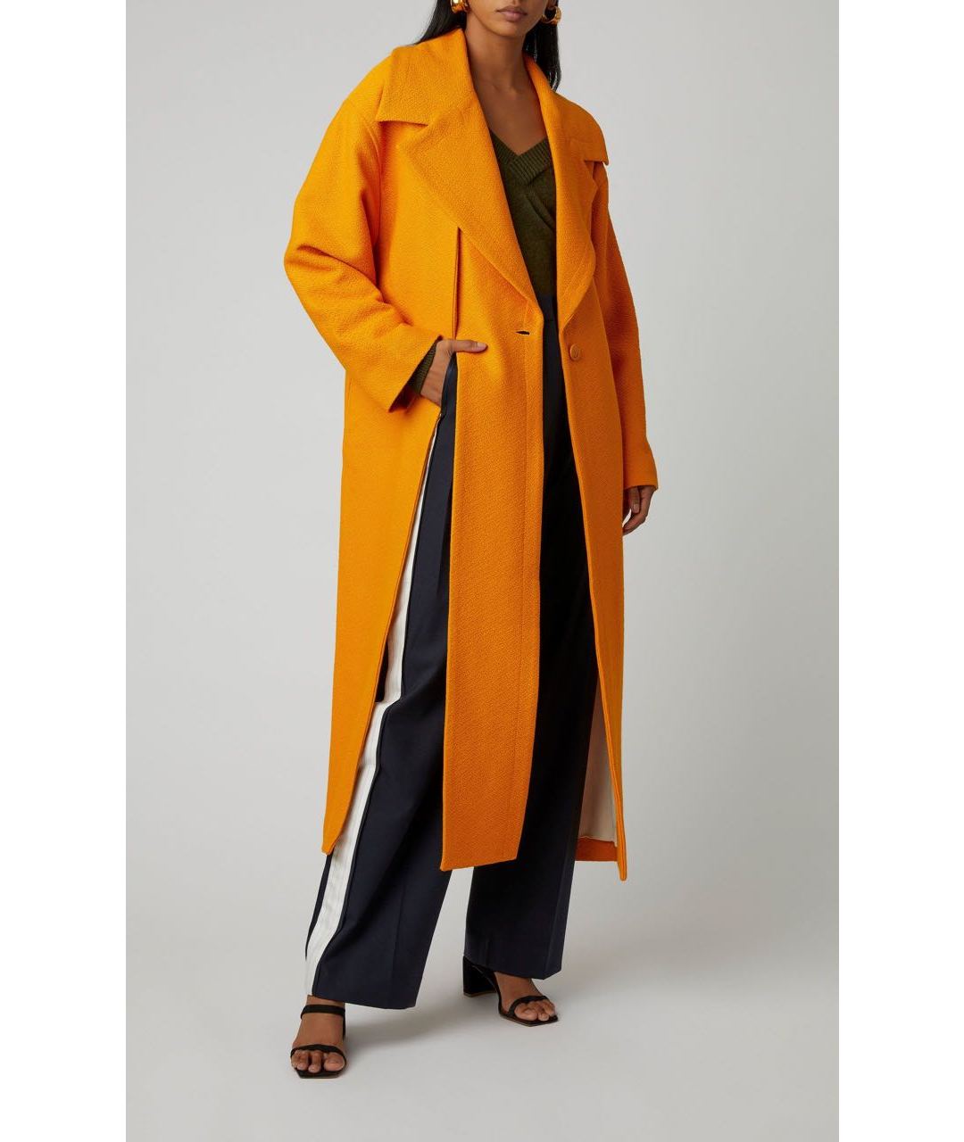 JACQUEMUS Оранжевое пальто, фото 2