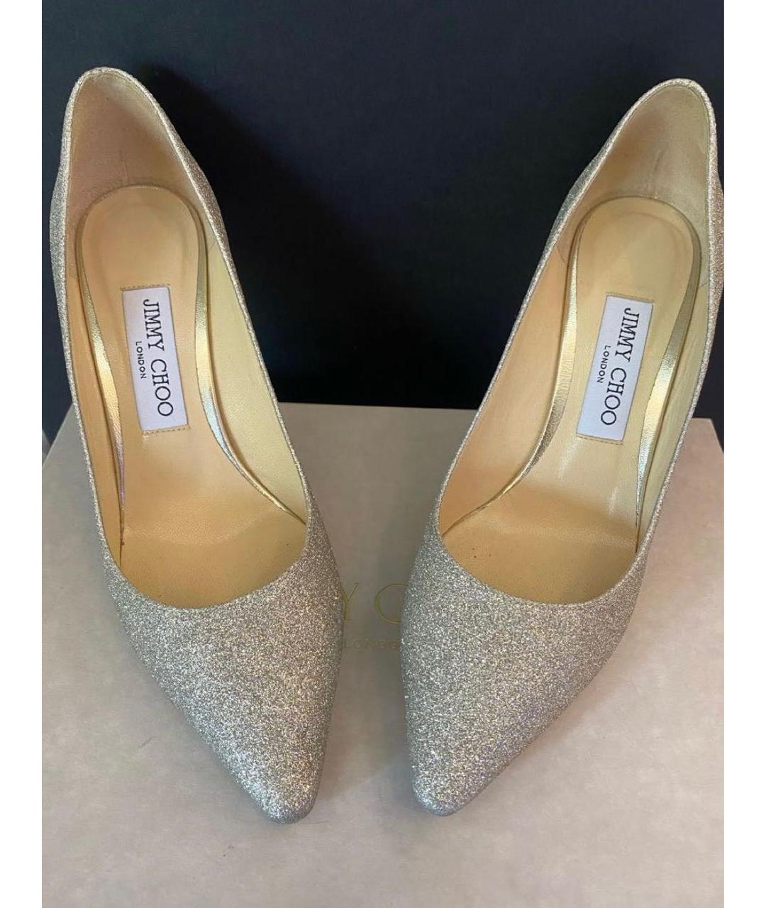 JIMMY CHOO Серебряные туфли, фото 2