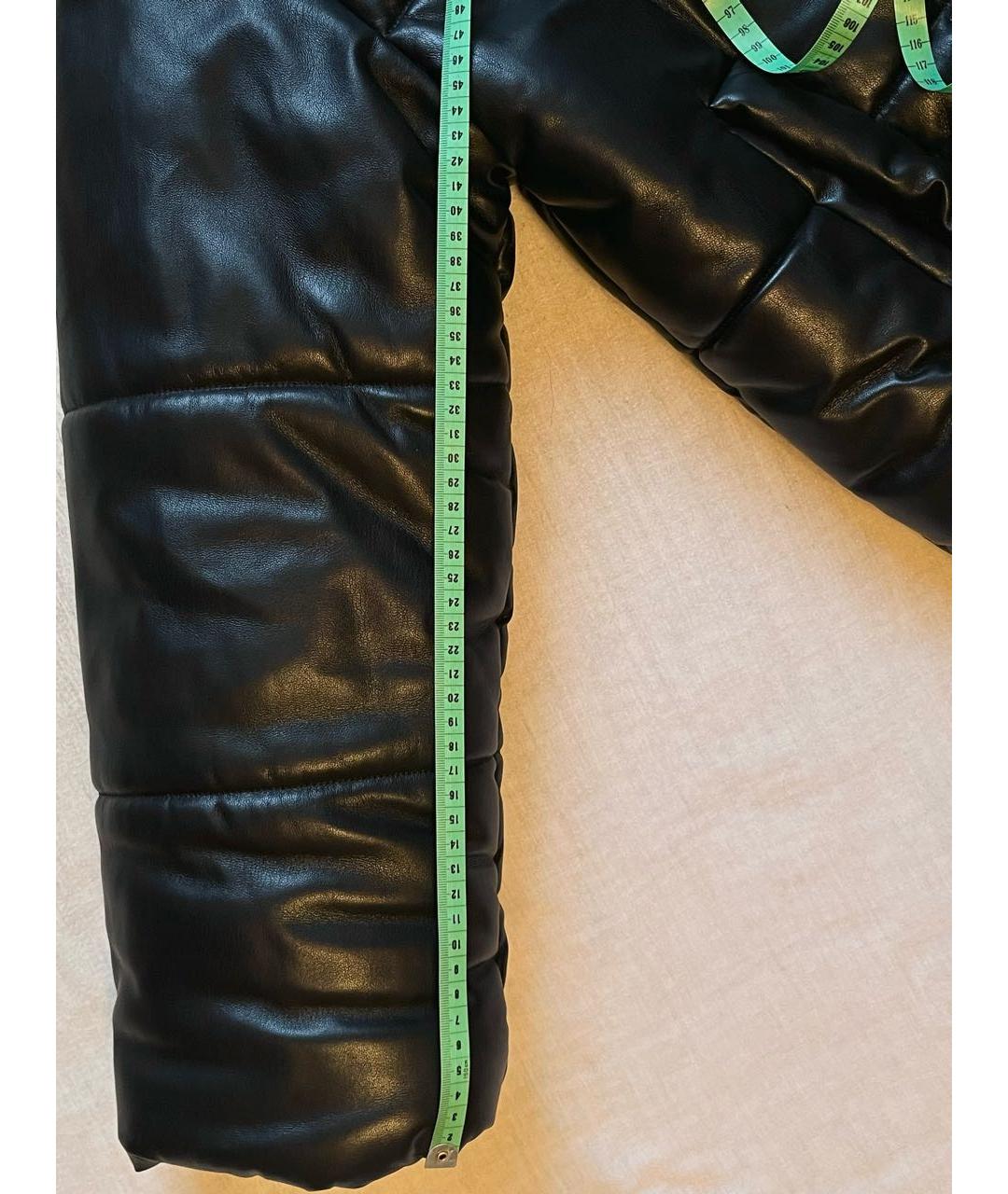 NANUSHKA Черная полиуретановая куртка, фото 6