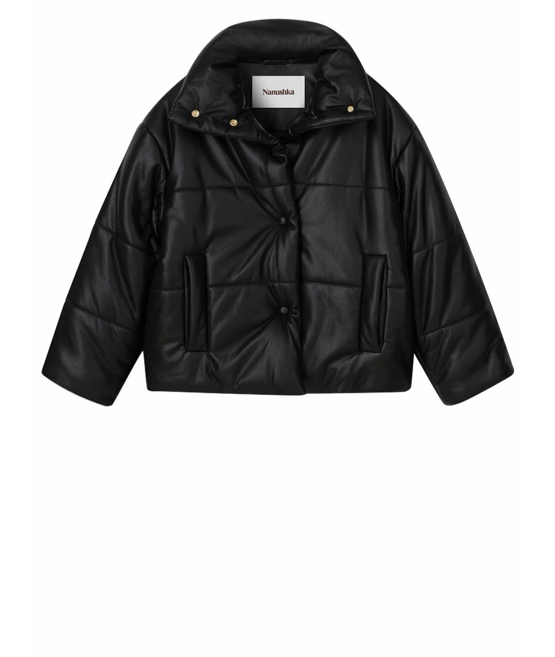 NANUSHKA Черная полиуретановая куртка, фото 1