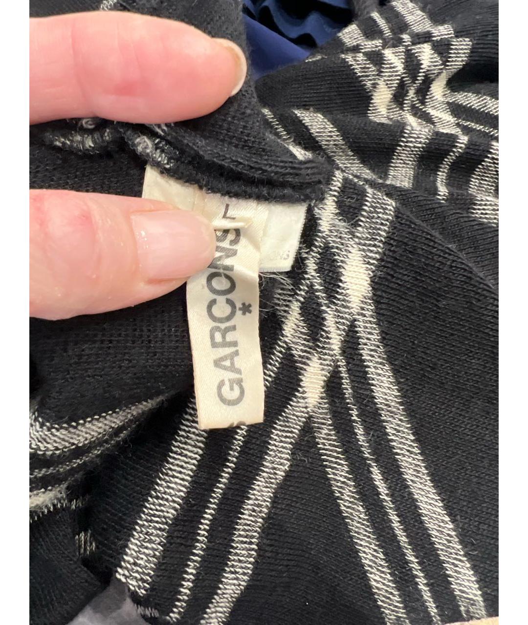 COMME DES GARÇONS Черное шерстяное повседневное платье, фото 3