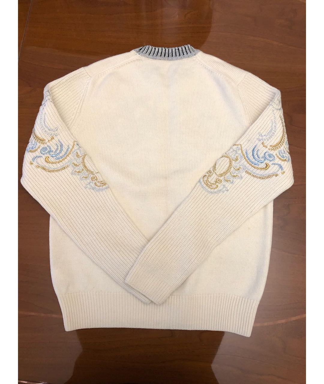 KENZO Белый шерстяной джемпер / свитер, фото 2