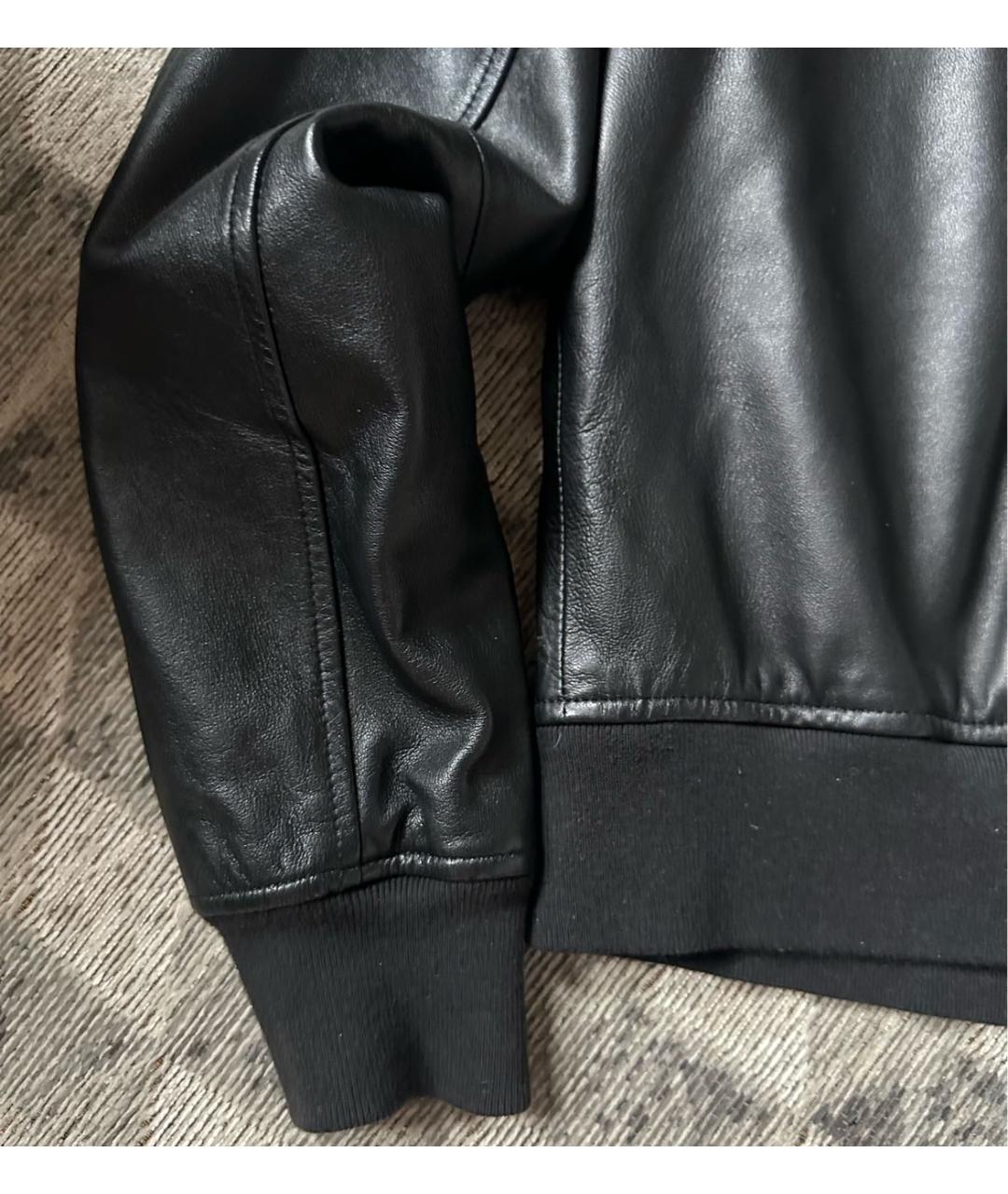 RAG&BONE Черная кожаная куртка, фото 7