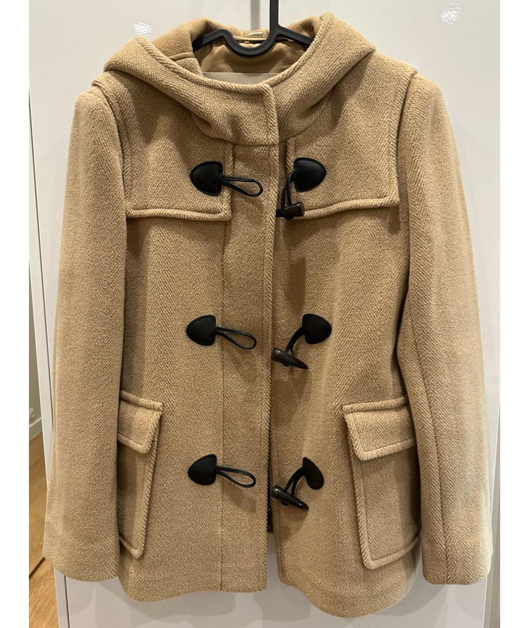 BURBERRY Бежевое шерстяное пальто, фото 7