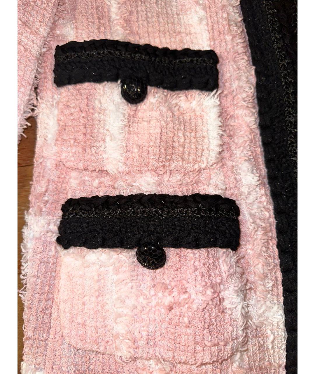 CHANEL Розовый твидовый костюм с юбками, фото 8