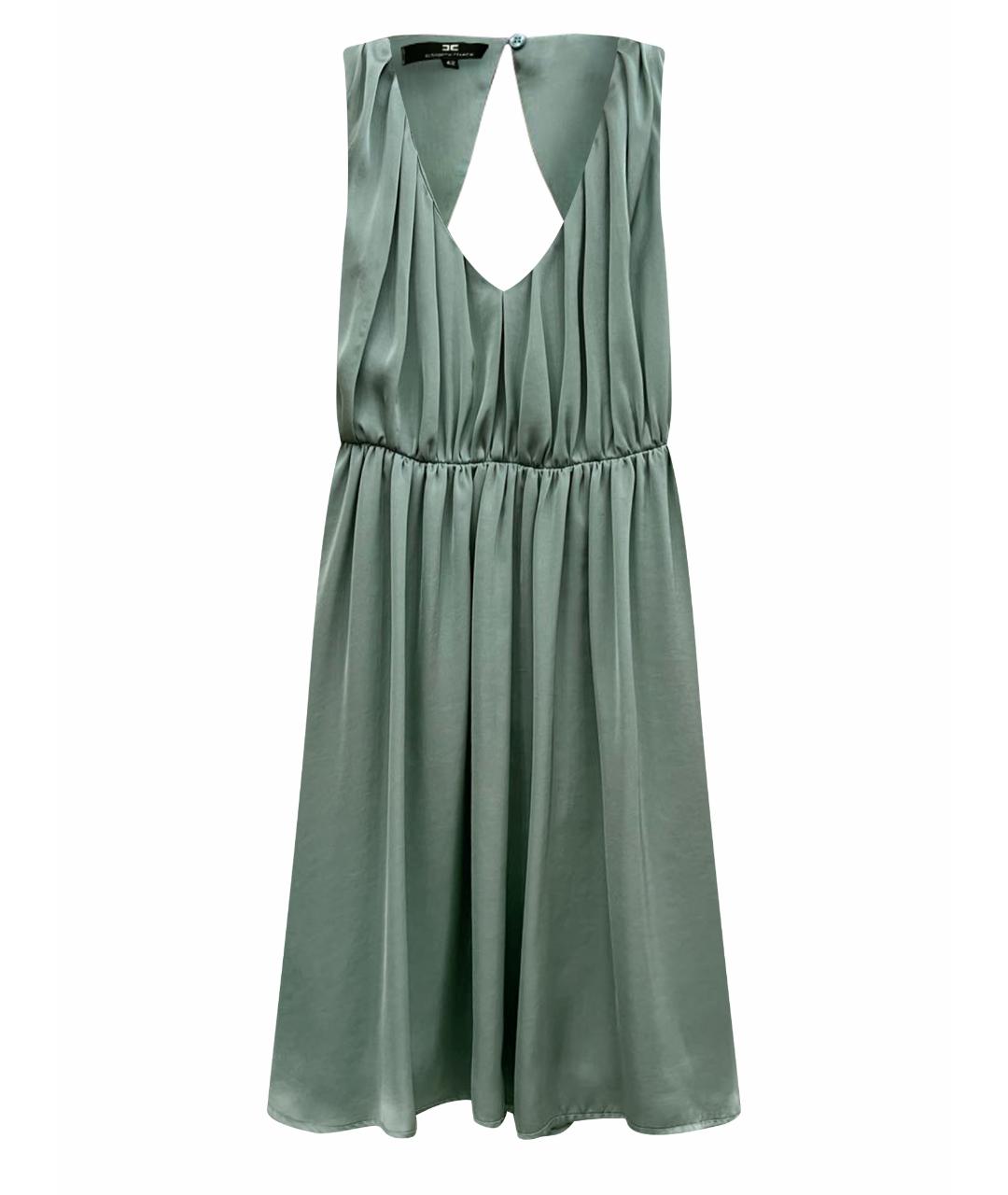 ELISABETTA FRANCHI Зеленые полиэстеровое вечернее платье, фото 1
