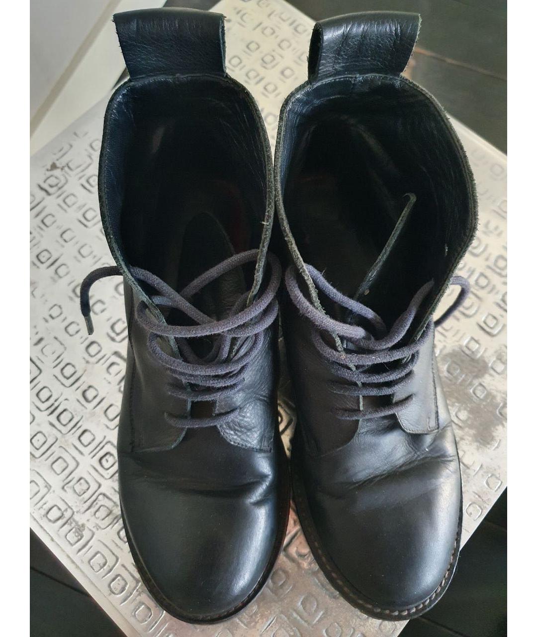A.F.VANDEVORST Черные кожаные ботинки, фото 4