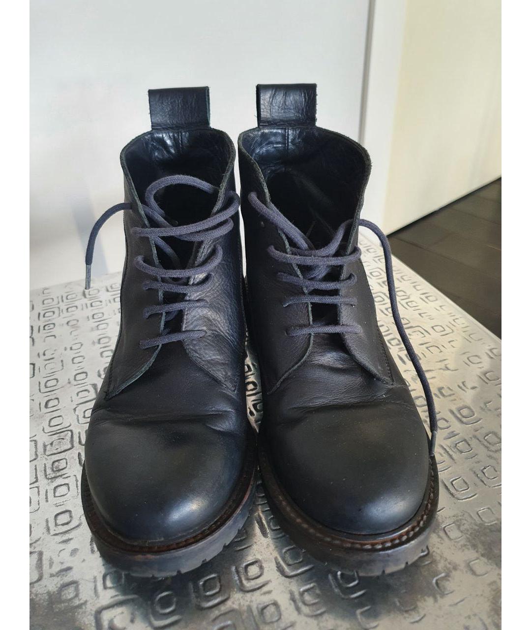A.F.VANDEVORST Черные кожаные ботинки, фото 3