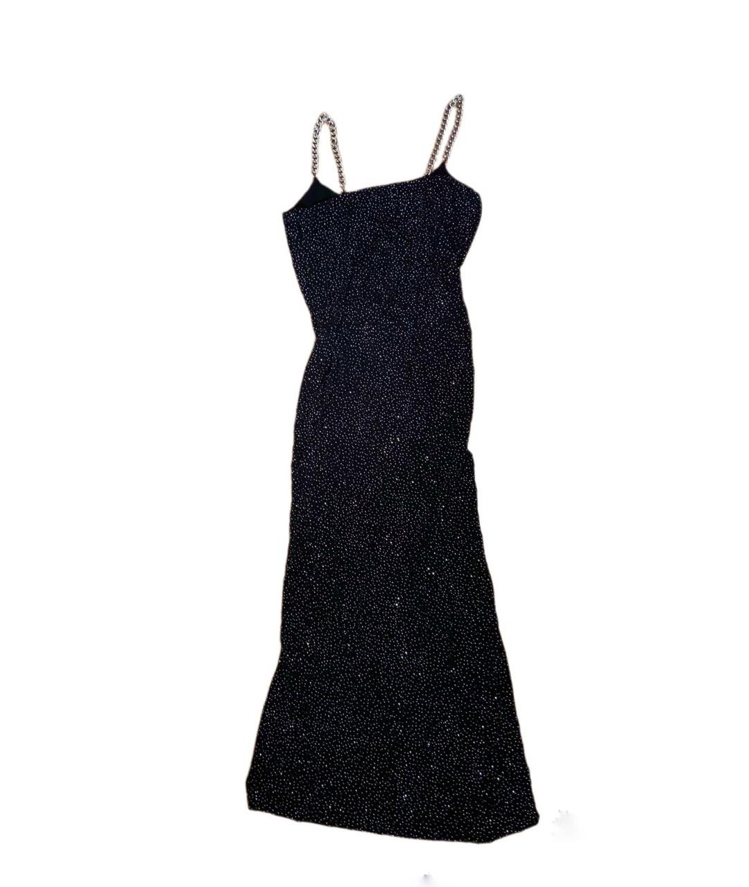 BALMAIN Черное вискозное вечернее платье, фото 1