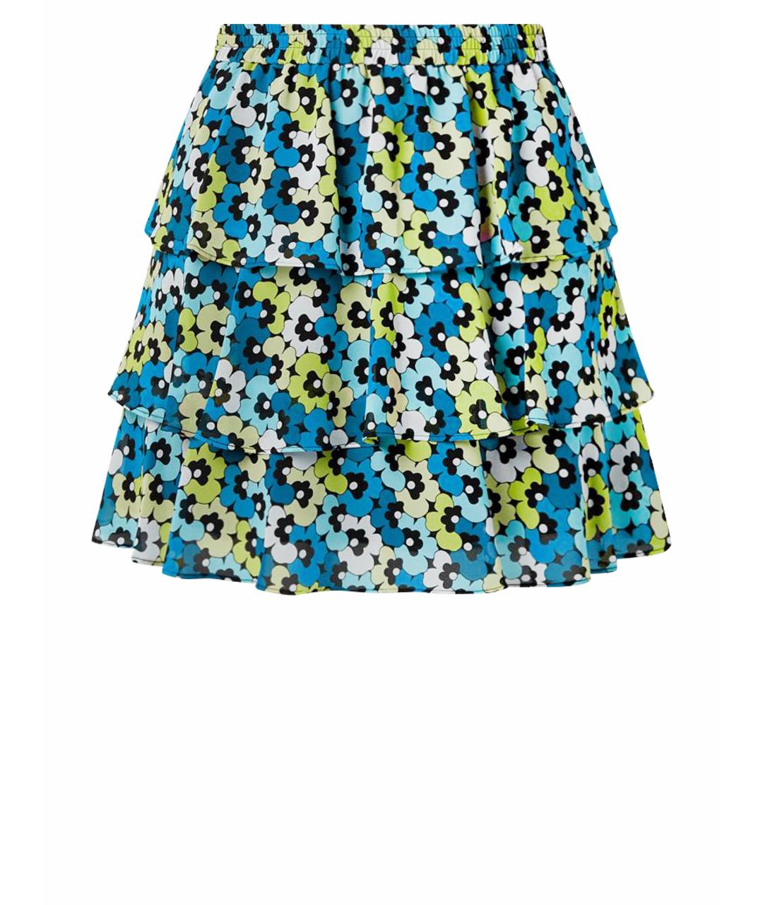 MICHAEL KORS Мульти полиэстеровая юбка мини, фото 1