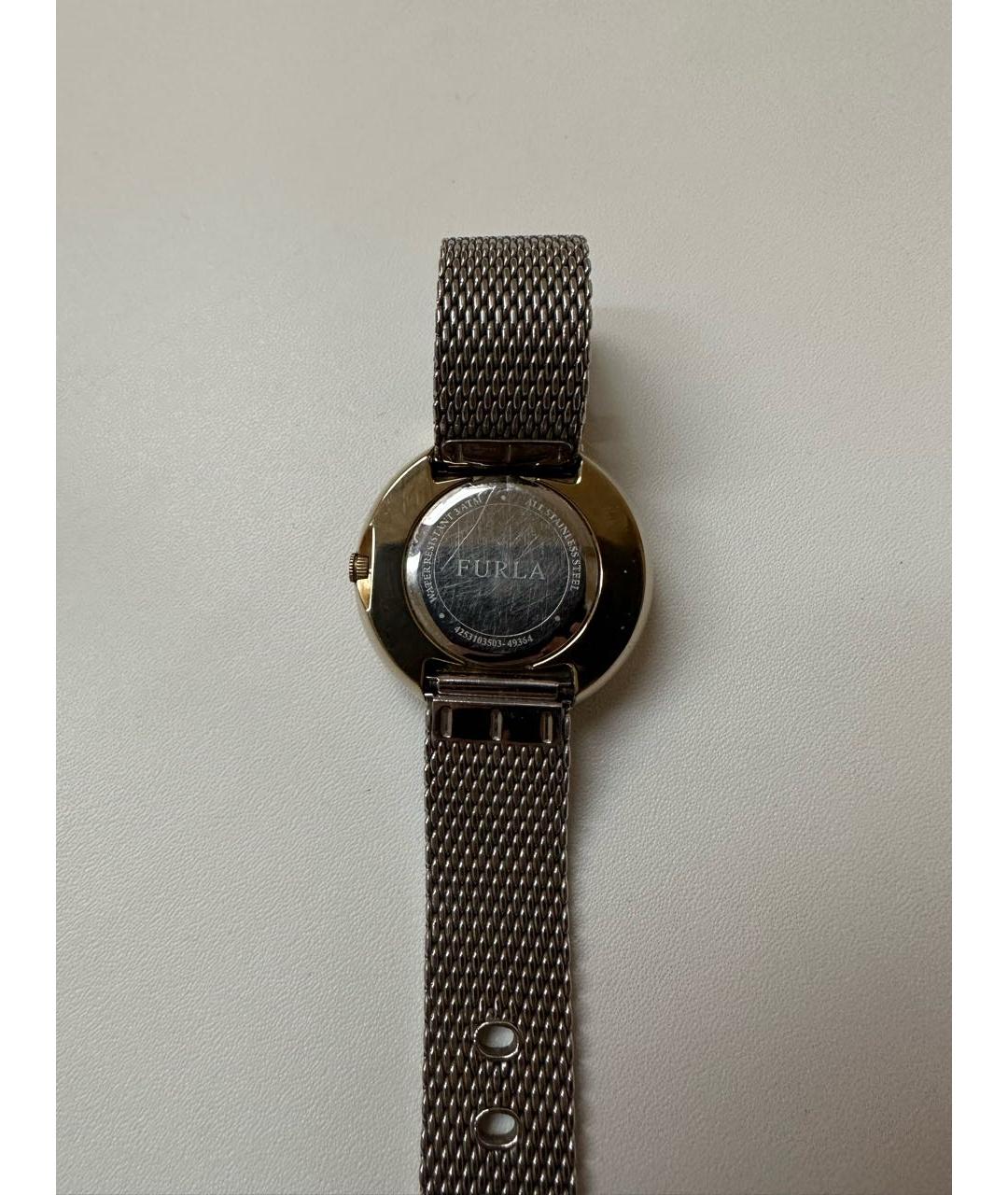 FURLA Серебряные металлические часы, фото 2