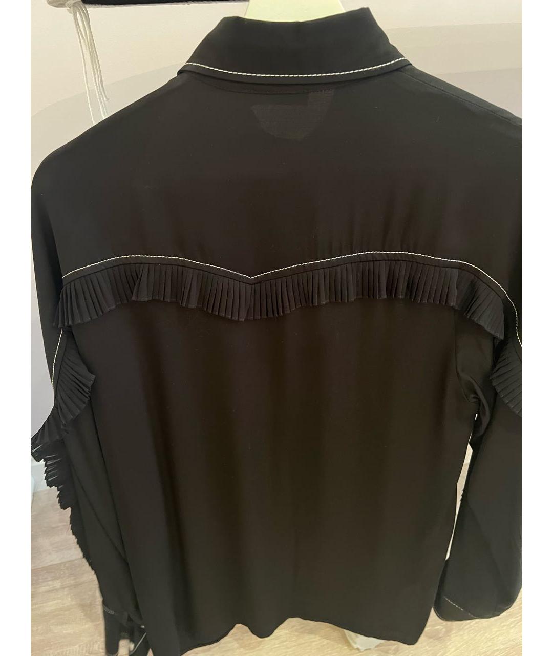 SANDRO Черная вискозная блузы, фото 2
