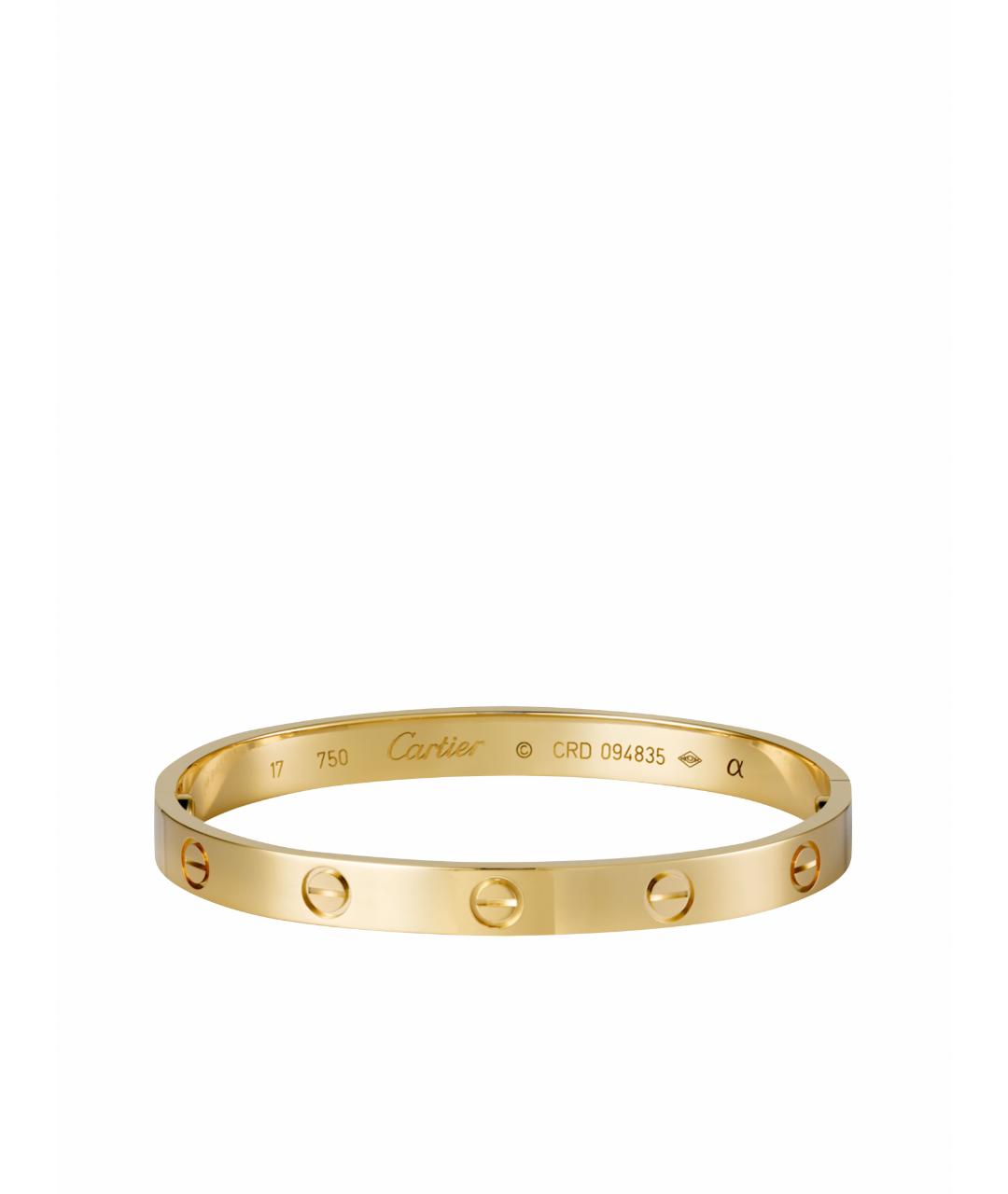 CARTIER Желтый браслет из желтого золота, фото 1