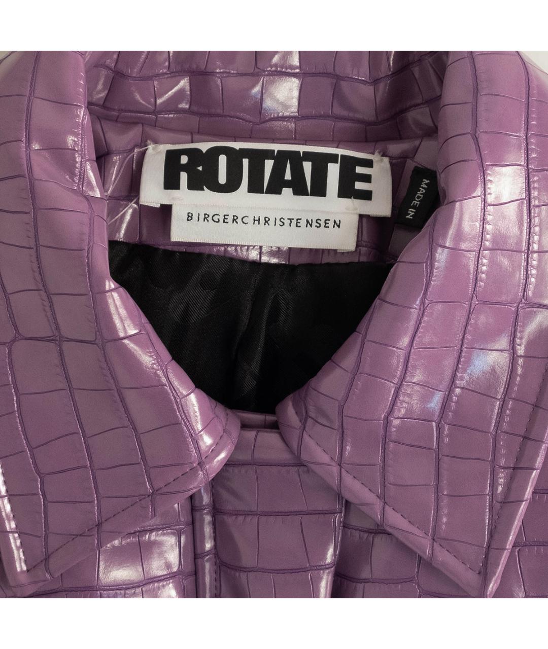 ROTATE Фиолетовая полиуретановая куртка, фото 3