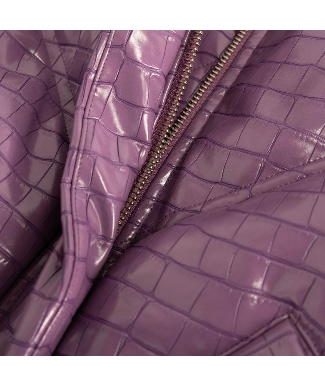 ROTATE Фиолетовая полиуретановая куртка, фото 5
