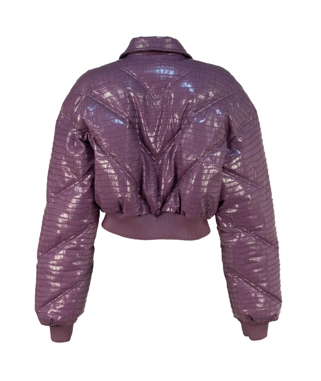 ROTATE Фиолетовая полиуретановая куртка, фото 2