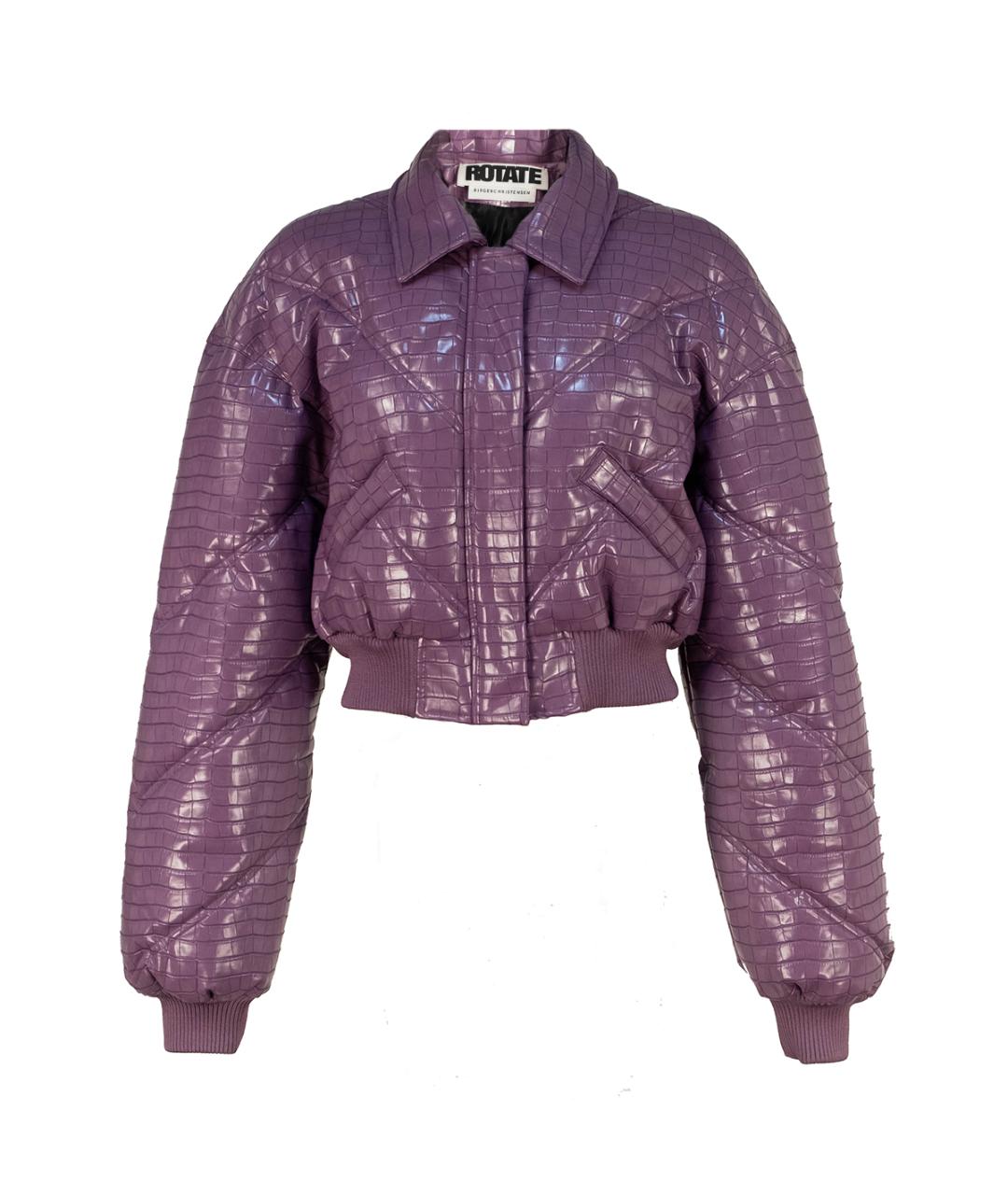 ROTATE Фиолетовая полиуретановая куртка, фото 1