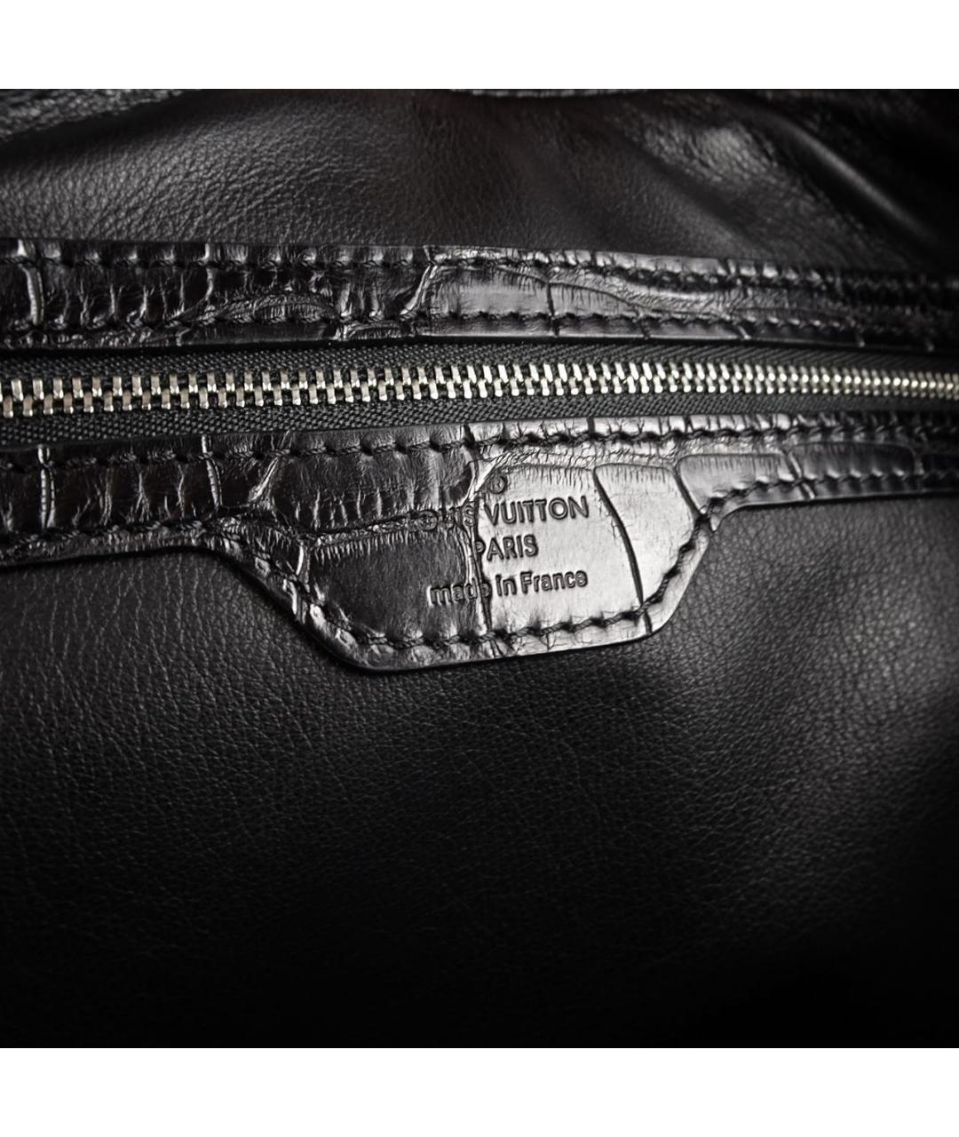 LOUIS VUITTON PRE-OWNED Черный портфель из экзотической кожи, фото 2
