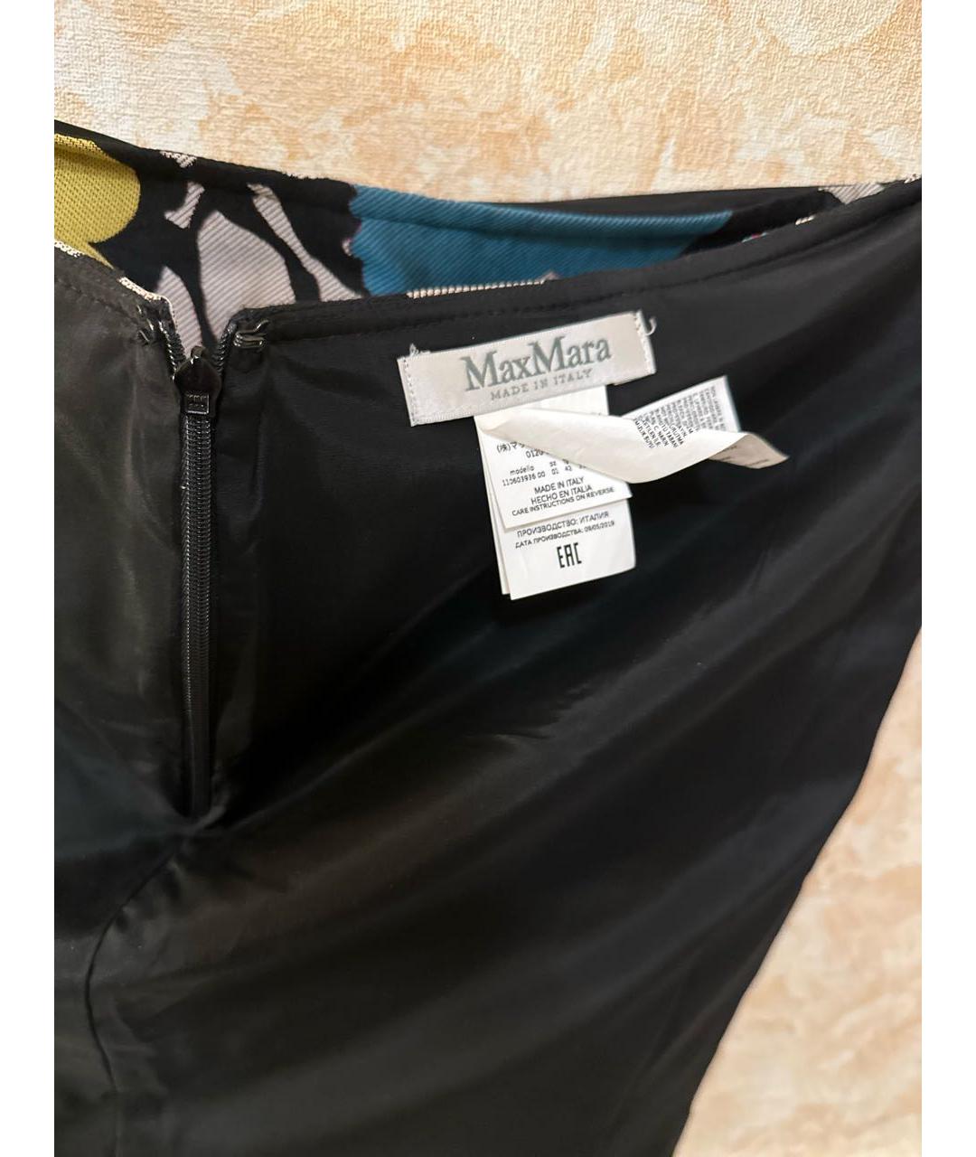 MAX MARA Мульти полиэстеровая юбка мини, фото 3