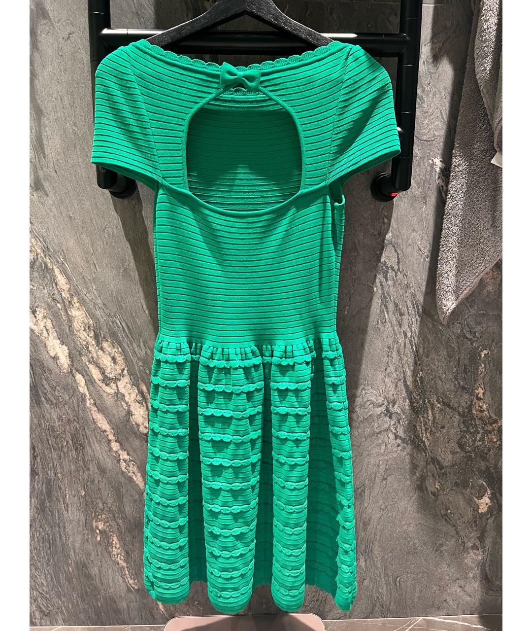 VALENTINO Зеленые коктейльное платье, фото 2