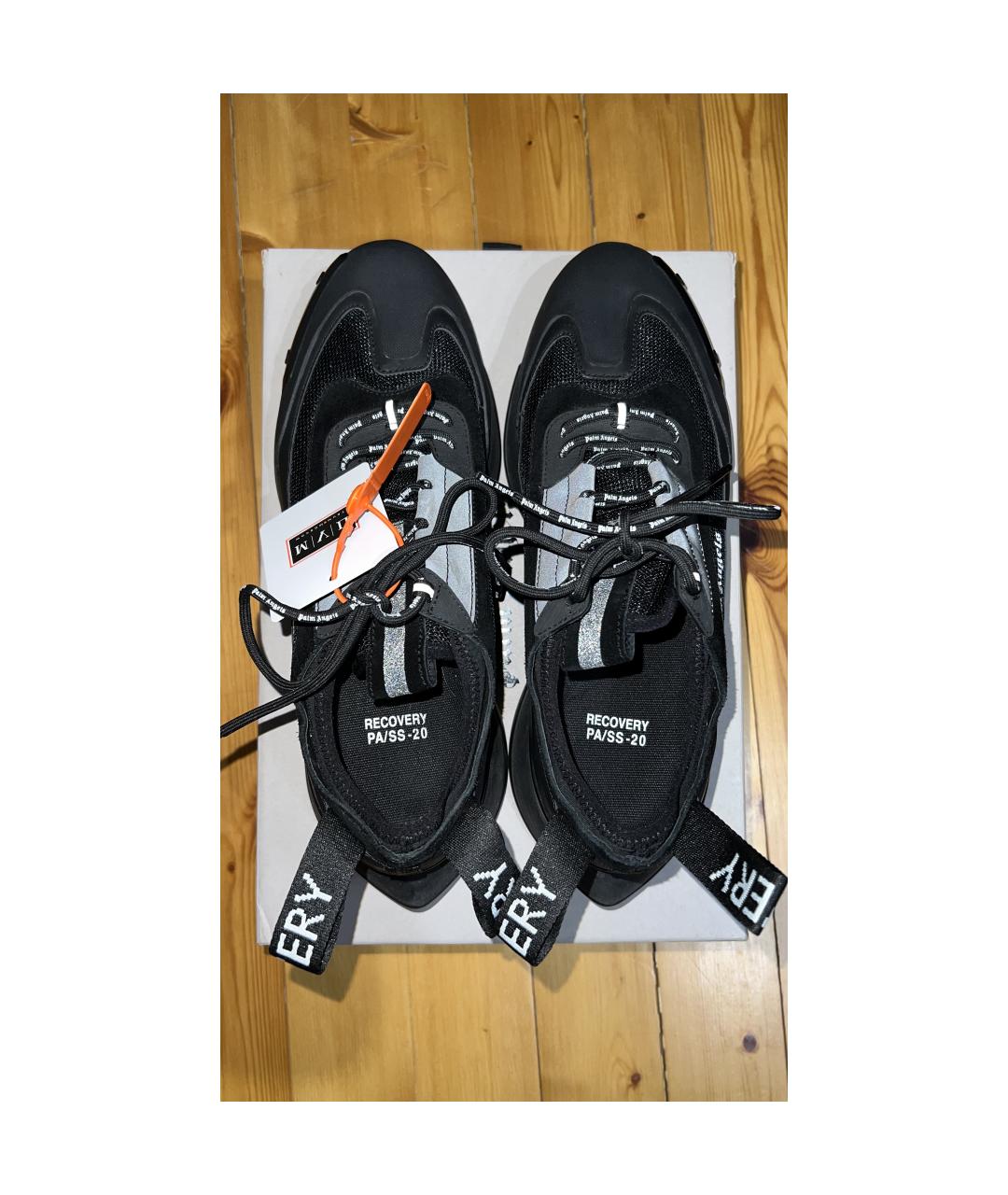 PALM ANGELS Черные синтетические низкие кроссовки / кеды, фото 3