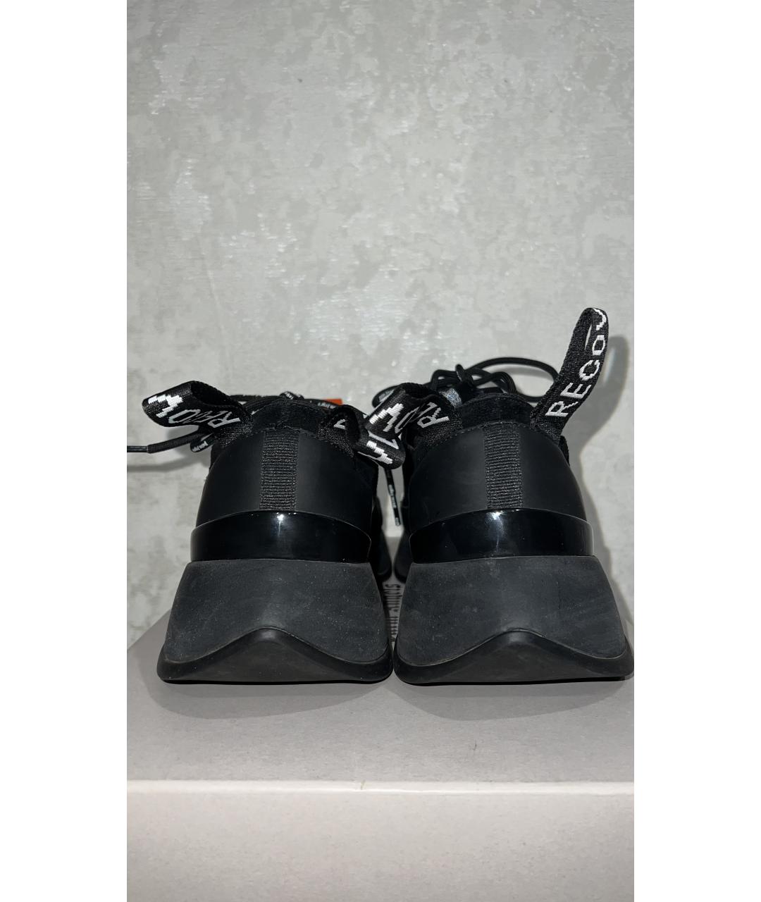 PALM ANGELS Черные синтетические низкие кроссовки / кеды, фото 4