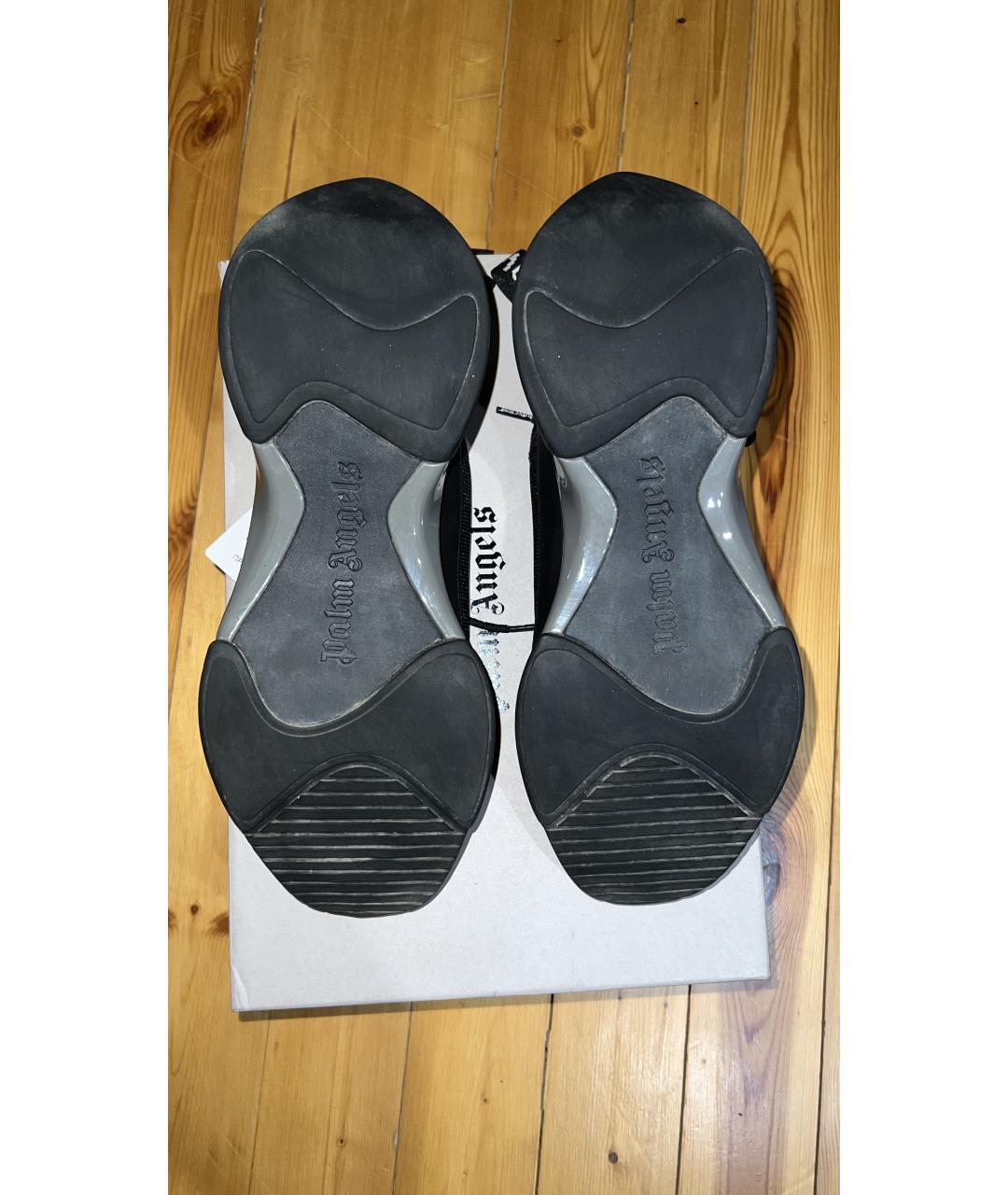 PALM ANGELS Черные синтетические низкие кроссовки / кеды, фото 5